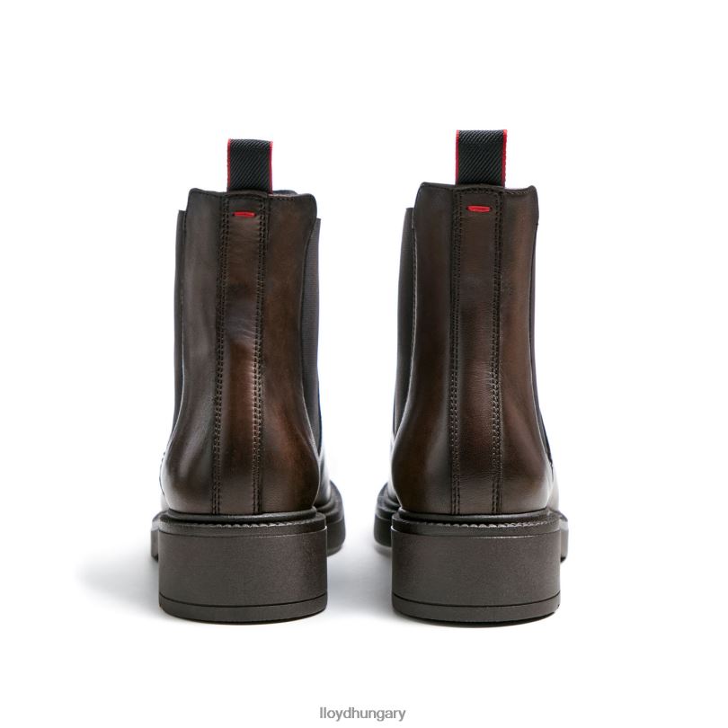 cipő HU LLOYD nők sportos sima bőr bokacsizma barna 6444N893