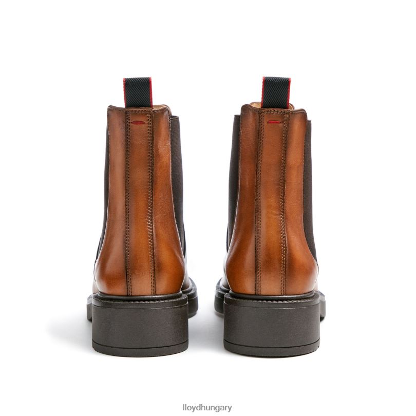 cipő HU LLOYD nők sportos sima bőr bokacsizma barna 6444N894