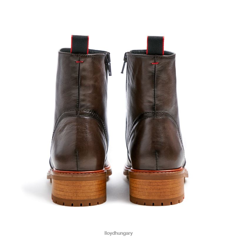 cipő HU LLOYD nők sportos sima bőr bokacsizma barna 6444N902