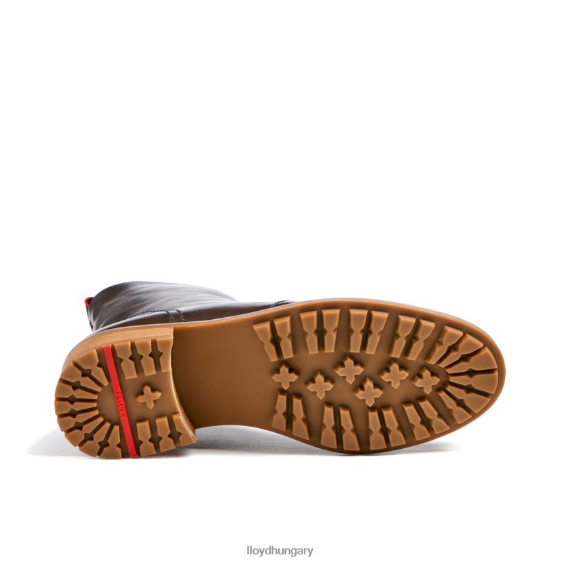 cipő HU LLOYD nők sportos sima bőr bokacsizma barna 6444N902