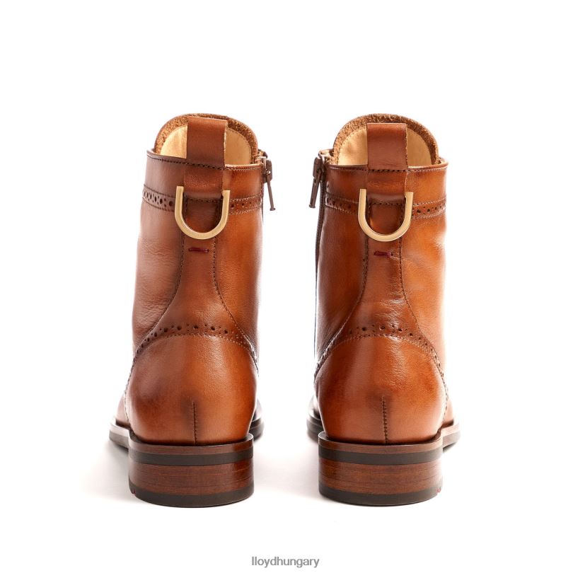 cipő HU LLOYD nők sportos sima bőr bokacsizma barna 6444N909