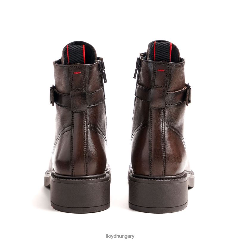 cipő HU LLOYD nők sportos sima bőr bokacsizma barna 6444N951