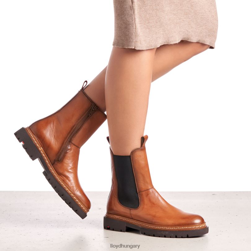 cipő HU LLOYD nők stiefelette barna 6444N963