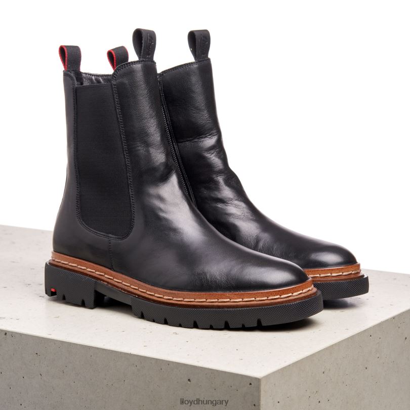 cipő HU LLOYD nők stiefelette fekete 6444N939