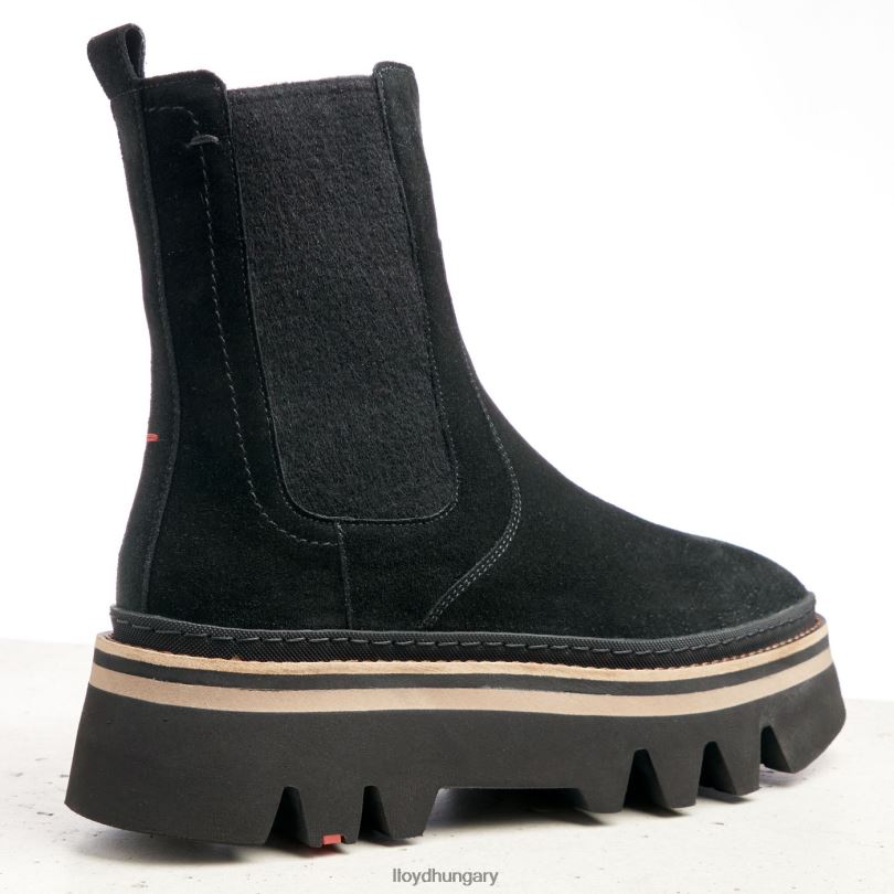 cipő HU LLOYD nők stiefelette fekete 6444N952