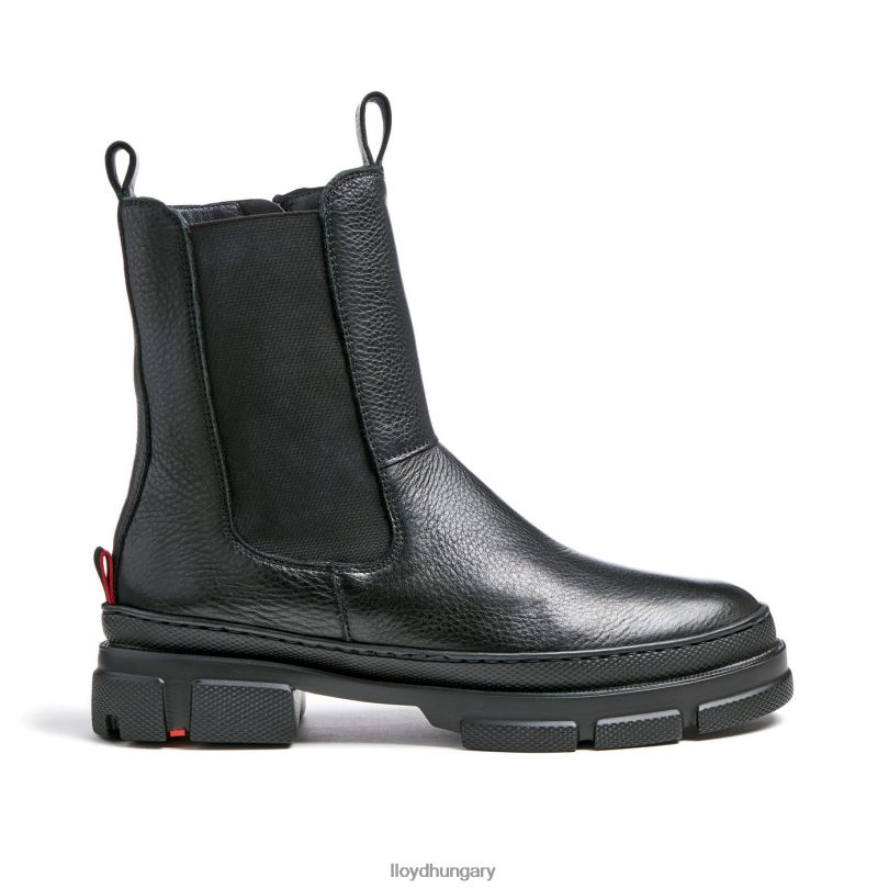 cipő HU LLOYD nők talpú bokacsizma fekete 6444N910