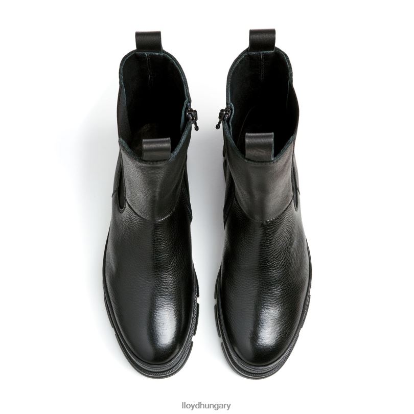 cipő HU LLOYD nők talpú bokacsizma fekete 6444N910