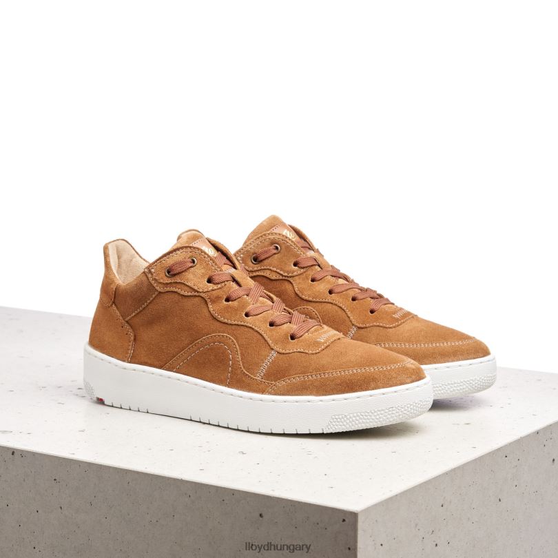 cipő HU LLOYD nők alacsony felsőrészű bőr tornacipő barna 6444N782