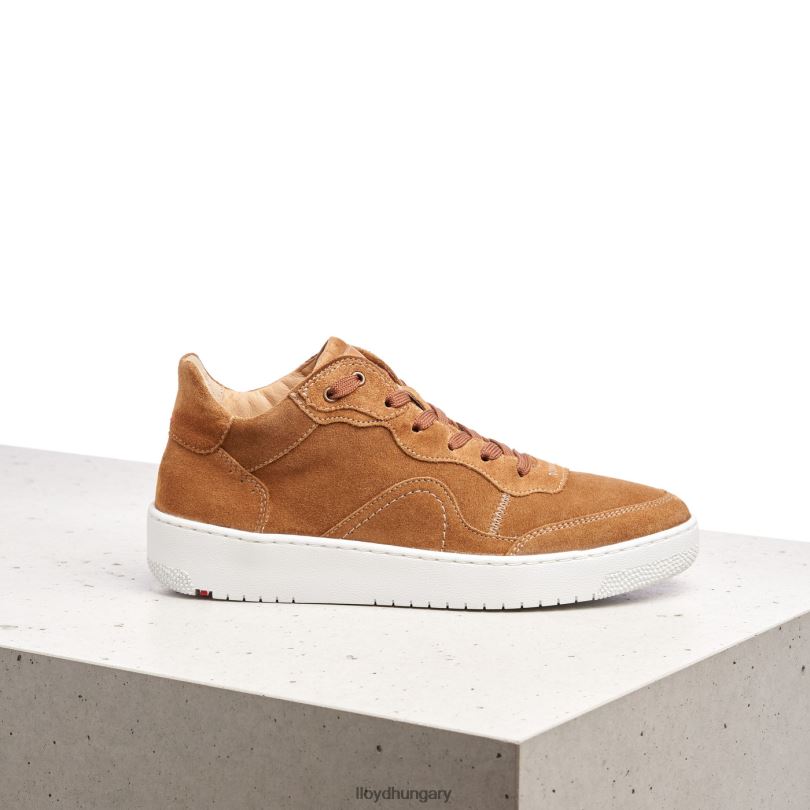 cipő HU LLOYD nők alacsony felsőrészű bőr tornacipő barna 6444N782