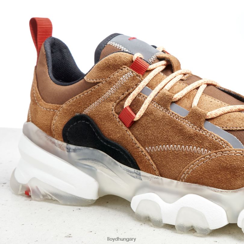 cipő HU LLOYD nők alacsony felsőrészű bőr tornacipő barna 6444N787