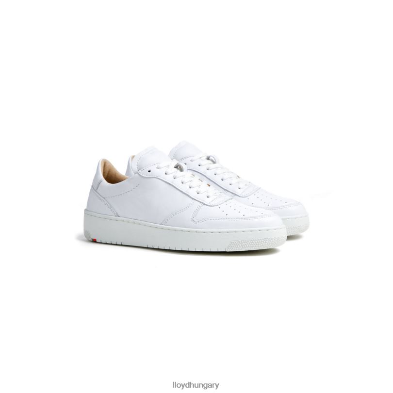 cipő HU LLOYD nők alacsony felsőrészű bőr tornacipő fehér 6444N765