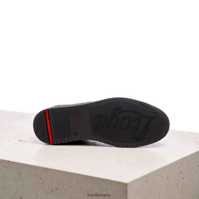 cipő HU LLOYD nők alacsony felsőrészű bőr tornacipő fekete 6444N823