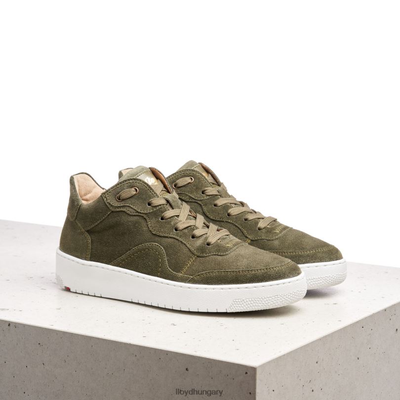 cipő HU LLOYD nők alacsony felsőrészű bőr tornacipő zöld 6444N768