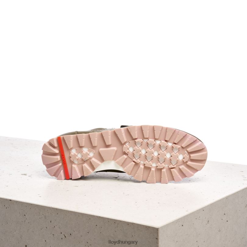 cipő HU LLOYD nők alacsony felsőrészű bőr tornacipő zöld 6444N801