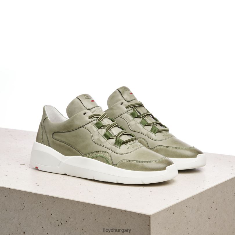 cipő HU LLOYD nők alacsony felsőrészű bőr tornacipő zöld 6444N830