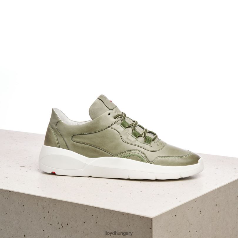 cipő HU LLOYD nők alacsony felsőrészű bőr tornacipő zöld 6444N830