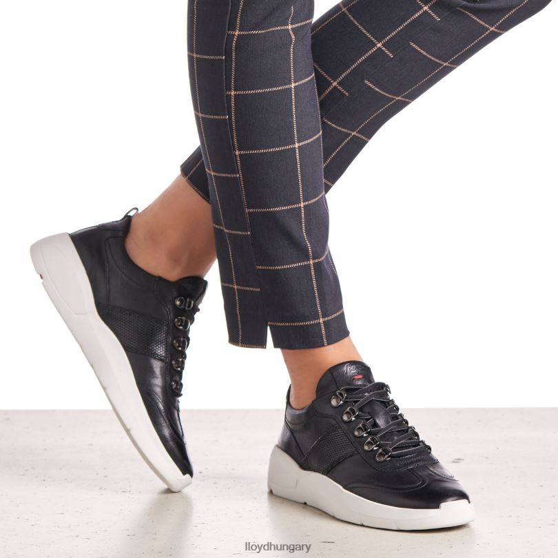 cipő HU LLOYD nők alacsony felső tornacipő fekete 6444N813