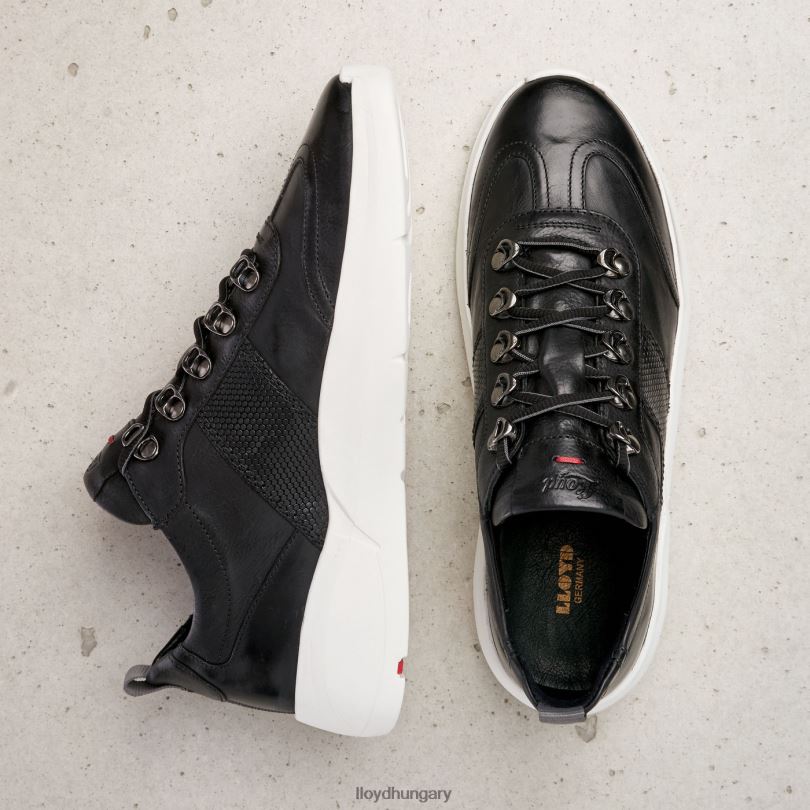 cipő HU LLOYD nők alacsony felső tornacipő fekete 6444N813