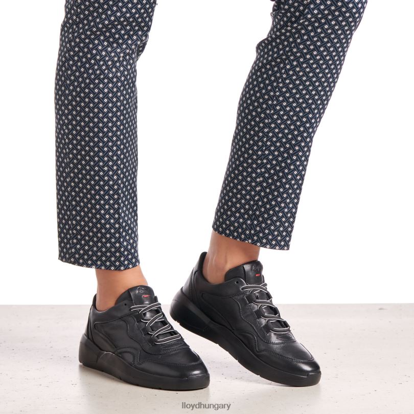 cipő HU LLOYD nők alacsony szárú tornacipők fekete 6444N858