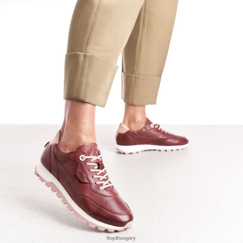 cipő HU LLOYD nők alacsony szárú tornacipők piros 6444N803