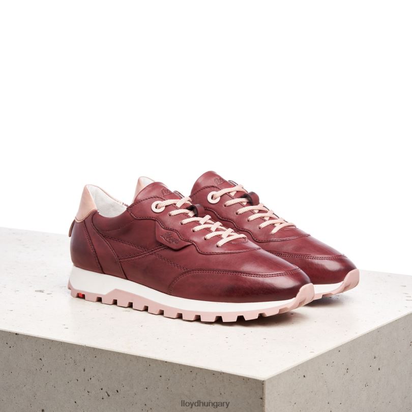 cipő HU LLOYD nők alacsony szárú tornacipők piros 6444N803