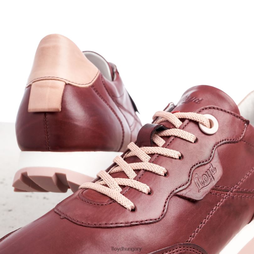 cipő HU LLOYD nők alacsony szárú tornacipők piros 6444N803