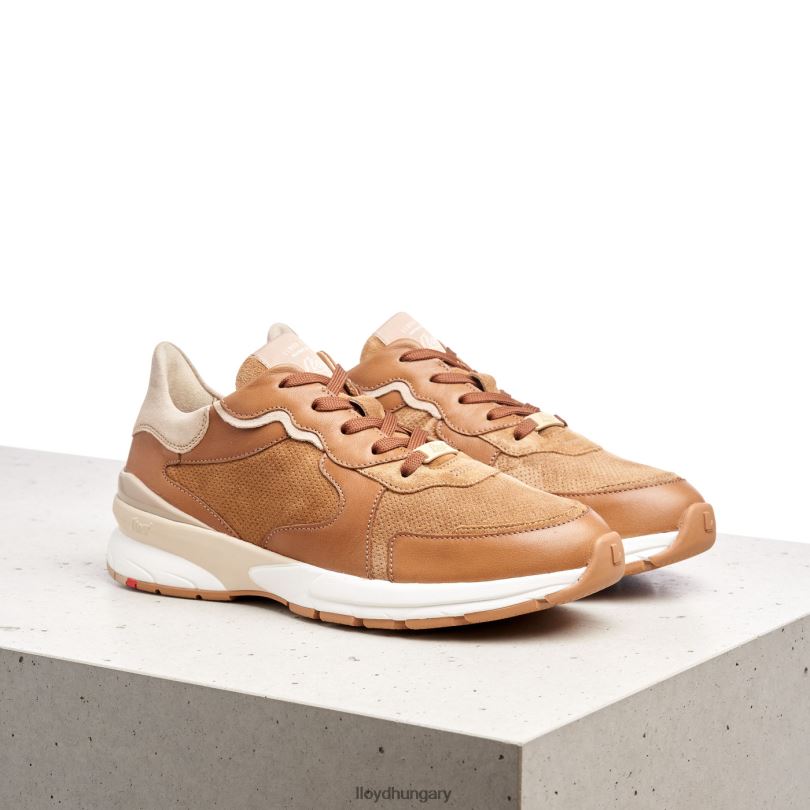 cipő HU LLOYD nők báránybőr tornacipő barna 6444N804