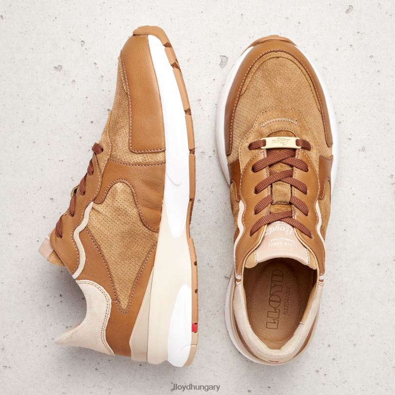 cipő HU LLOYD nők báránybőr tornacipő barna 6444N804