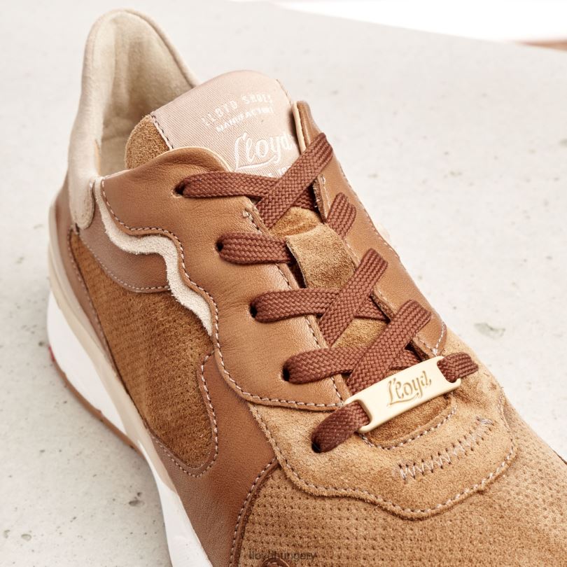 cipő HU LLOYD nők báránybőr tornacipő barna 6444N804