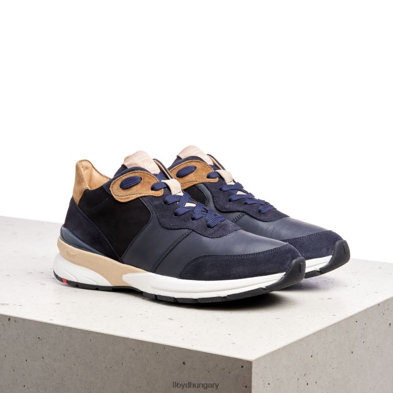 cipő HU LLOYD nők báránybőr tornacipő kék 6444N814