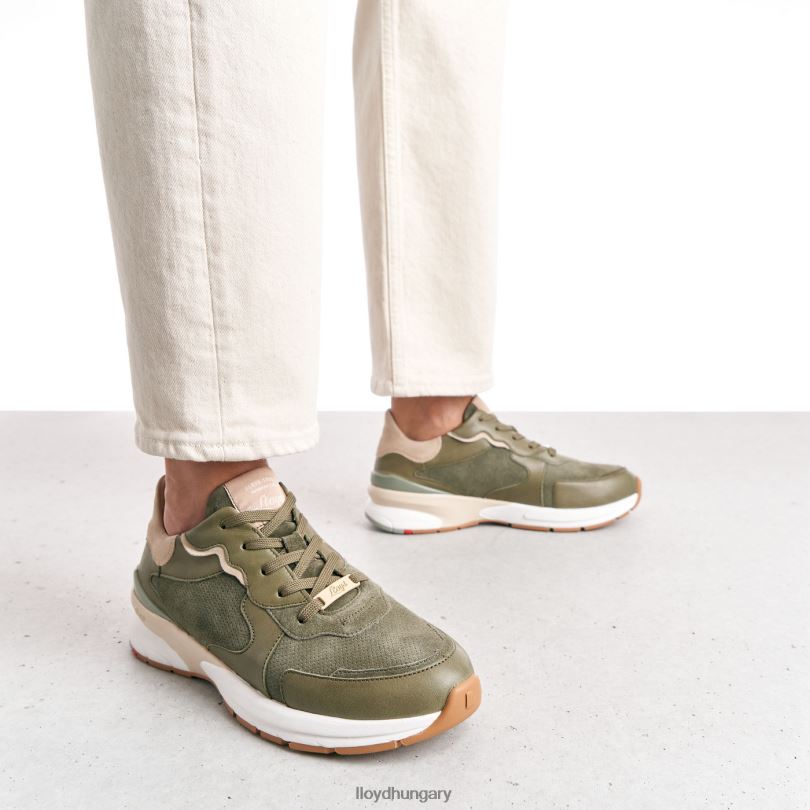 cipő HU LLOYD nők báránybőr tornacipő zöld 6444N817