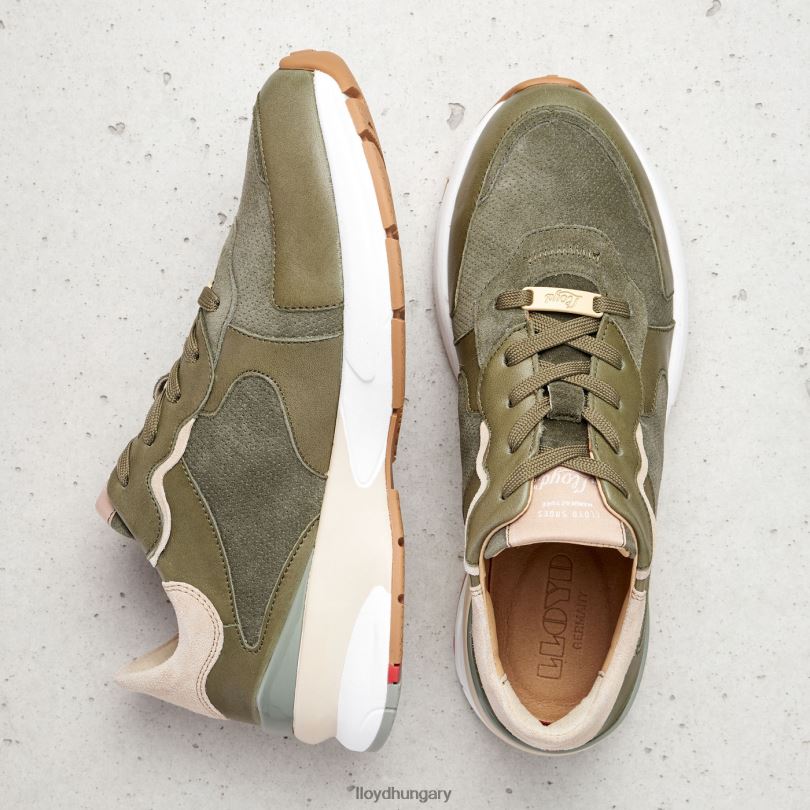 cipő HU LLOYD nők báránybőr tornacipő zöld 6444N817