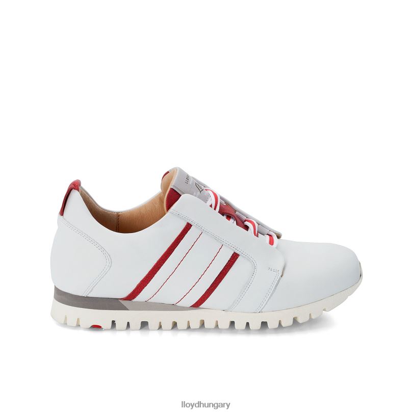 cipő HU LLOYD nők bőr tornacipők fehér 6444N847