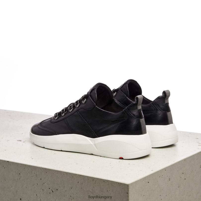 cipő HU LLOYD nők bőr tornacipők fekete 6444N834