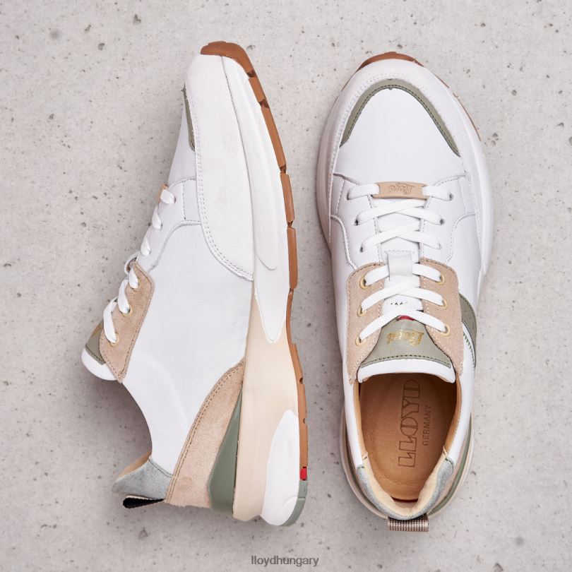 cipő HU LLOYD nők foltos sima bőr tornacipő kombinált 6444N840