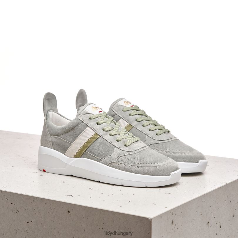 cipő HU LLOYD nők foltos sima bőr tornacipő zöld 6444N809