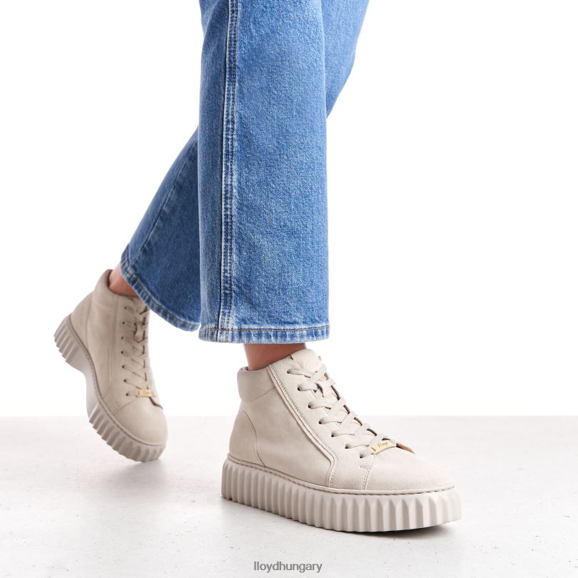 cipő HU LLOYD nők magas felső tornacipő bézs 6444N770