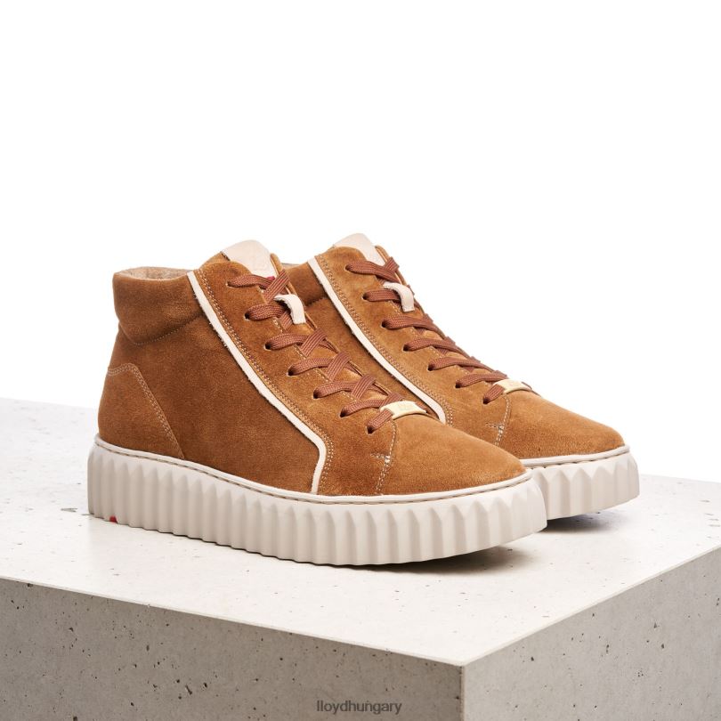 cipő HU LLOYD nők magas felső tornacipő barna 6444N771