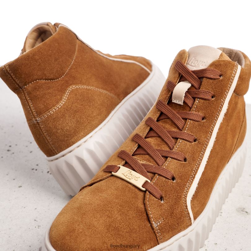 cipő HU LLOYD nők magas felső tornacipő barna 6444N771