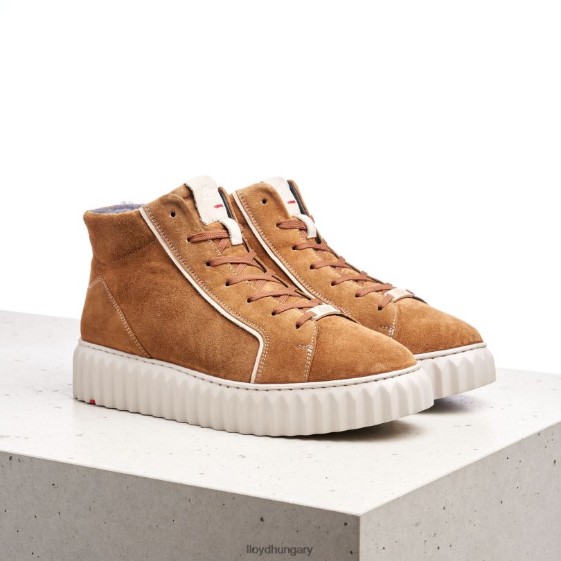 cipő HU LLOYD nők magas felső tornacipő barna 6444N777