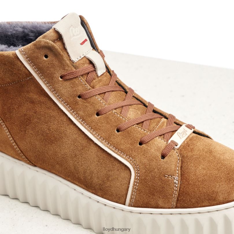 cipő HU LLOYD nők magas felső tornacipő barna 6444N777