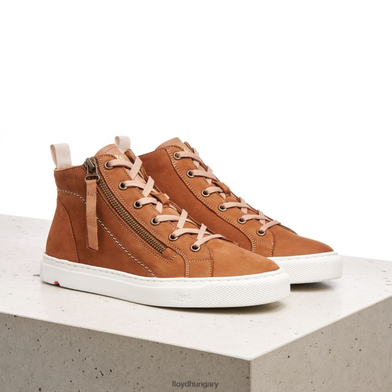 cipő HU LLOYD nők magas felső tornacipő barna 6444N859