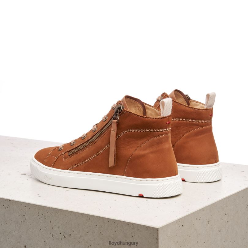 cipő HU LLOYD nők magas felső tornacipő barna 6444N859