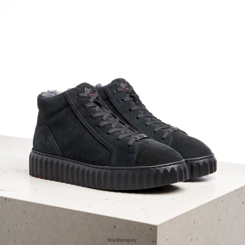 cipő HU LLOYD nők magas felső tornacipő fekete 6444N776