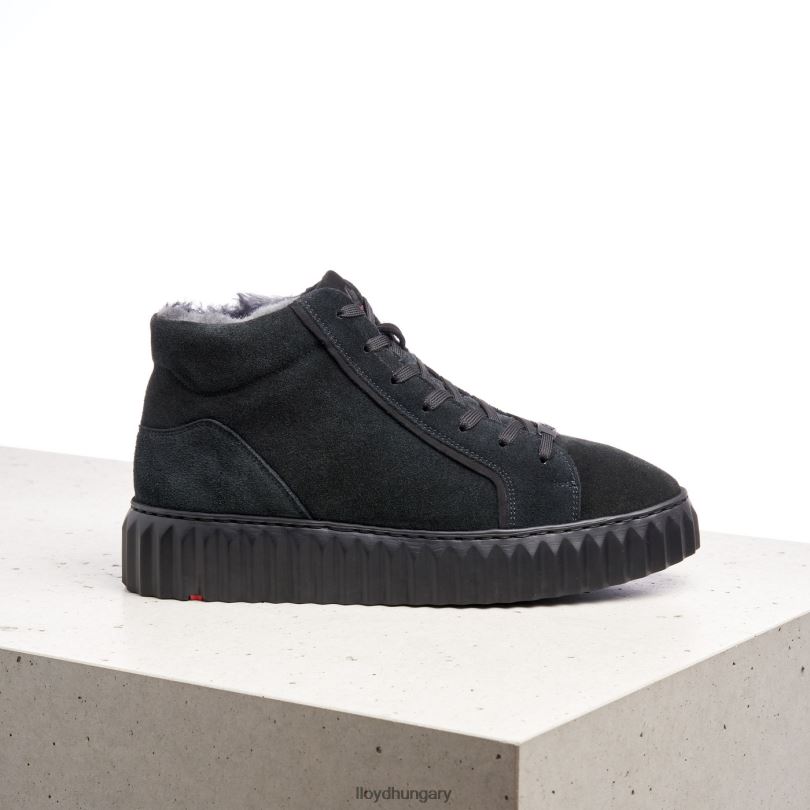 cipő HU LLOYD nők magas felső tornacipő fekete 6444N776