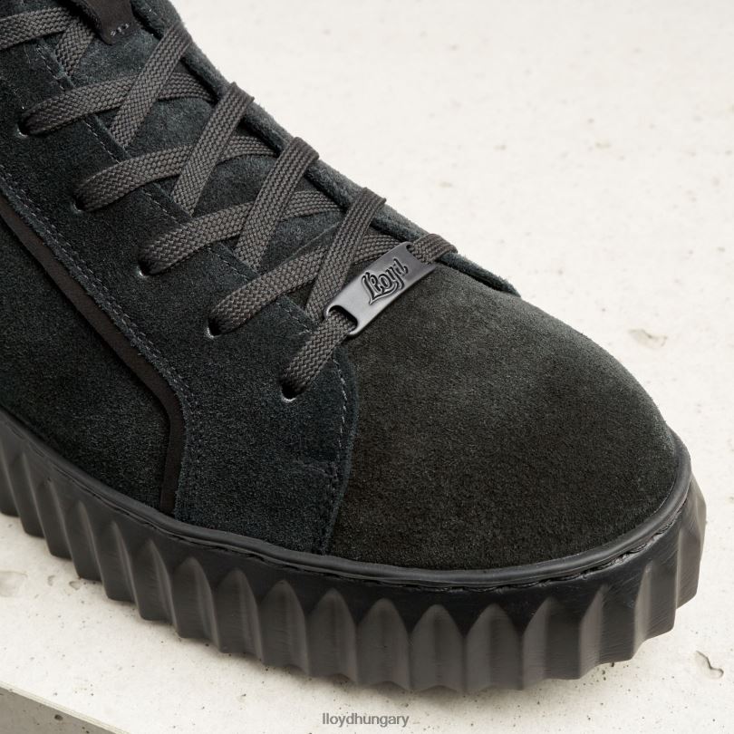 cipő HU LLOYD nők magas felső tornacipő fekete 6444N776