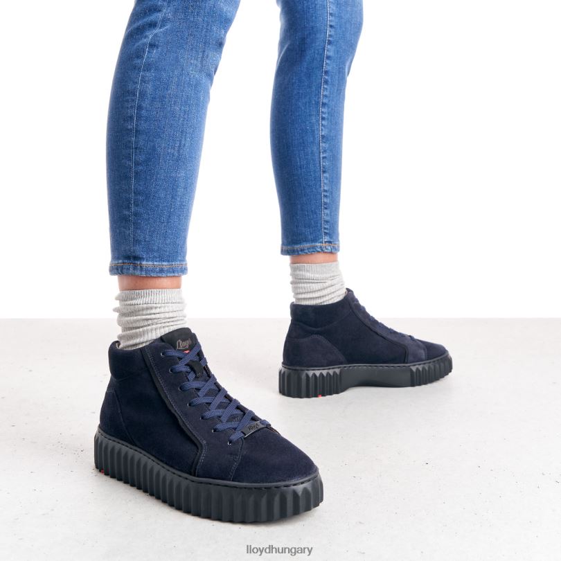 cipő HU LLOYD nők magas felső tornacipő kék 6444N811