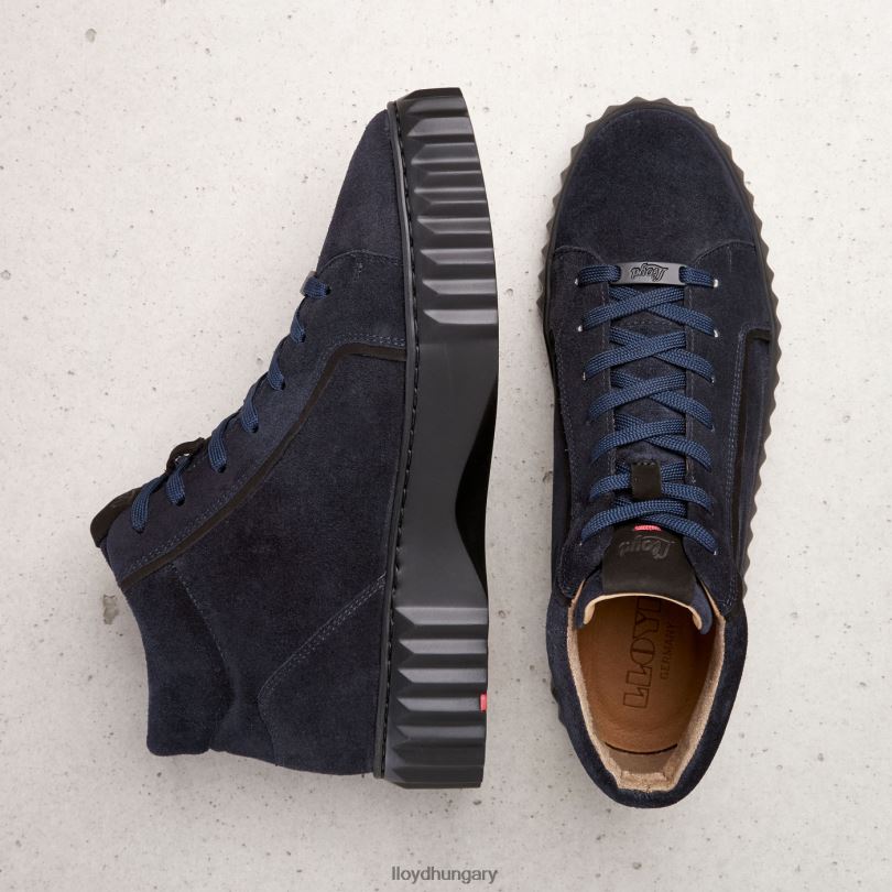 cipő HU LLOYD nők magas felső tornacipő kék 6444N811