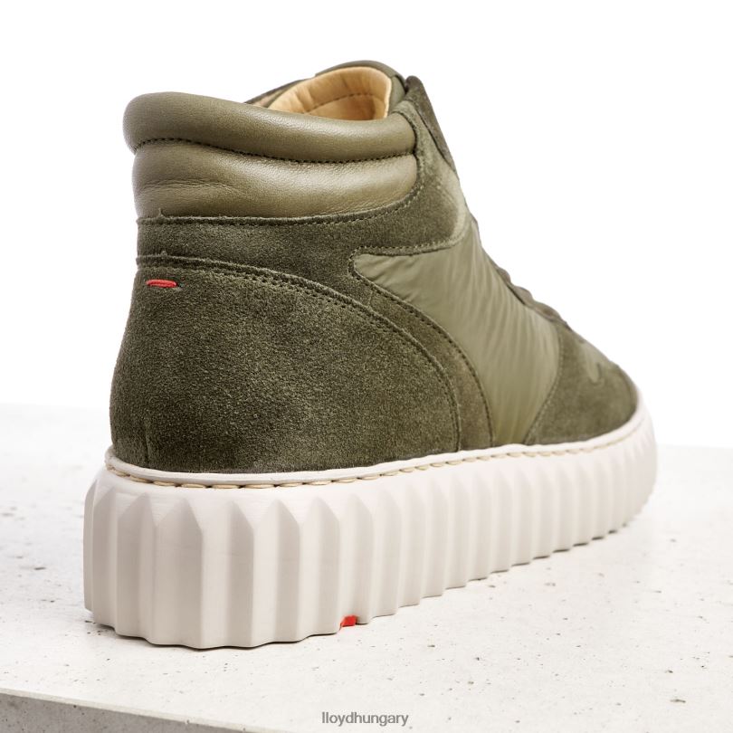 cipő HU LLOYD nők magas felső tornacipő zöld 6444N769