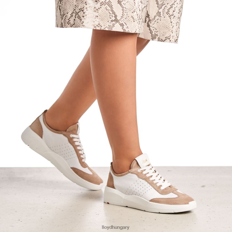 cipő HU LLOYD nők minőségi alacsony szárú tornacipő bézs 6444N1353